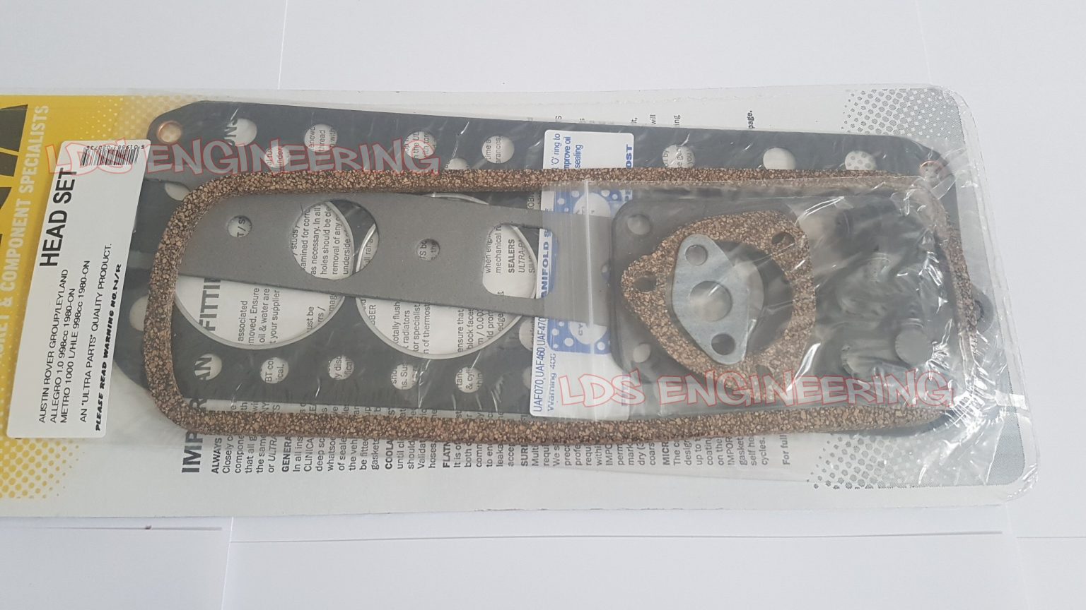 Head gasket set A series Classic mini 1000cc Allegro, Mini, Metro